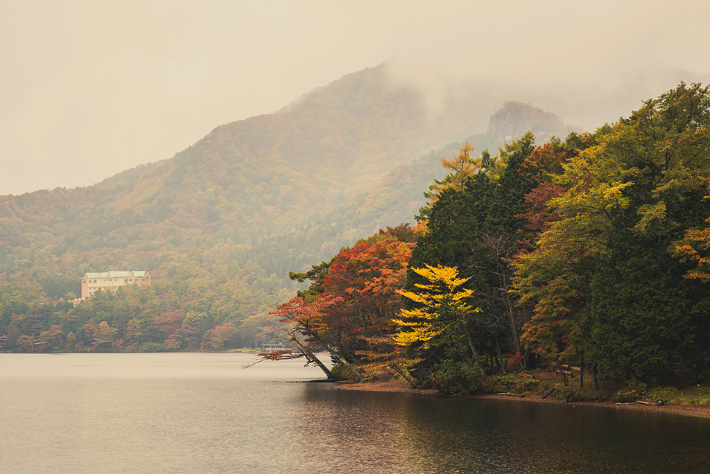 Autumn on Lake Haruna