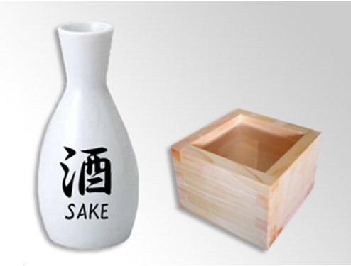 Ảnh: cốc gỗ Masu dùng để uống rượu sake