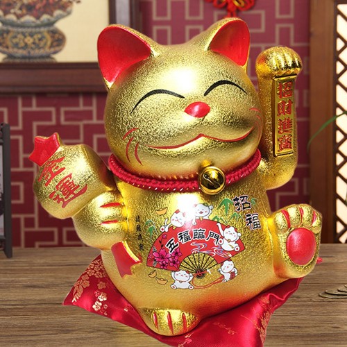 mèo may mắn